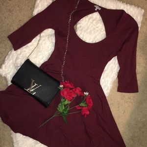 Backless skater dress